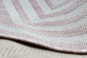 Dywany Łuszczów, Kusový koberec Sion Sisal Labirinth 22376 pink/ecru – na von aj na doma, 200x290, ružová, chodba / predsieň