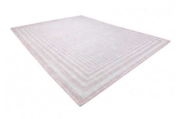 Dywany Łuszczów, Kusový koberec Sion Sisal Labirinth 22376 pink/ecru – na von aj na doma, 200x290, ružová, chodba / predsieň