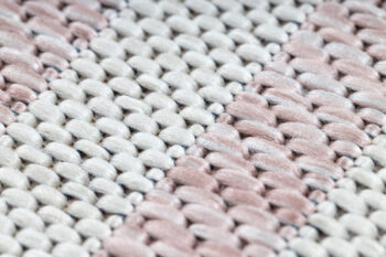 Dywany Łuszczów, Kusový koberec Sion Sisal Labirinth 22376 pink/ecru – na von aj na doma, 200x290, ružová, chodba / predsieň