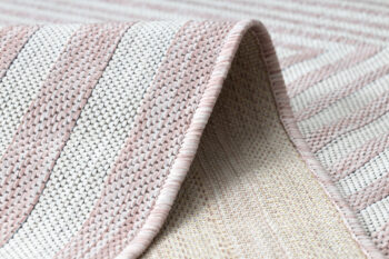 Dywany Łuszczów, Kusový koberec Sion Sisal Labirinth 22376 pink/ecru – na von aj na doma, 200x290, ružová, chodba / predsieň