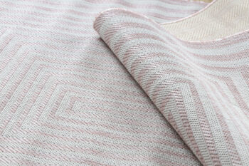 Dywany Łuszczów, Kusový koberec Sion Sisal Labirinth 22376 pink/ecru – na von aj na doma, 200x290, ružová, chodba / predsieň