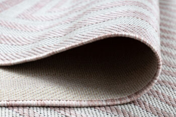 Dywany Łuszczów, Kusový koberec Sion Sisal Labirinth 22376 pink/ecru – na von aj na doma, 200x290, ružová, chodba / predsieň