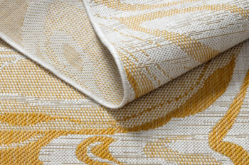 Dywany Łuszczów, Kusový koberec Sion Sisal Marble 22169 ecru/yellow – na von aj na doma, 120x170, žltá, chodba / predsieň
