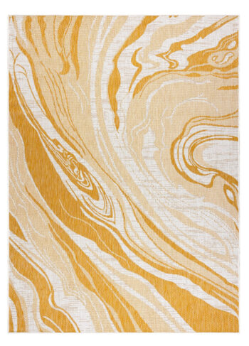Dywany Łuszczów, Kusový koberec Sion Sisal Marble 22169 ecru/yellow – na von aj na doma, 80x150, žltá, chodba / predsieň
