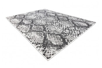 Dywany Łuszczów, Kusový koberec Sion Sisal Snake`s skin 22162 ecru/black – na von aj na doma, 200x290, šedá, chodba / predsieň