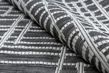 Dywany Łuszczów, Kusový koberec Sion Sisal Trellis 22144 black/ecru – na von aj na doma, 80x150, šedá, chodba / predsieň