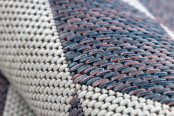 Dywany Łuszczów, Kusový koberec Sion Sisal Triangles 22373 ecru/blue-pink – na von aj na doma, 80x150, viacfarebná, chodba / predsieň