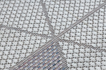 Dywany Łuszczów, Kusový koberec Sion Sisal Triangles B3006A ecru/pink – na von aj na doma, 200x290, ružová, chodba / predsieň