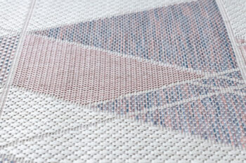 Dywany Łuszczów, Kusový koberec Sion Sisal Triangles B3006A ecru/pink – na von aj na doma, 200x290, ružová, chodba / predsieň