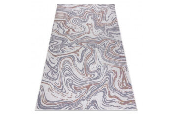 Dywany Łuszczów, Kusový koberec Sion Sisal Waves 2836 ecru/blue/pink – na von aj na doma, 180x270, viacfarebná, chodba / predsieň