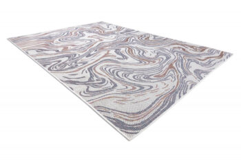 Dywany Łuszczów, Kusový koberec Sion Sisal Waves 2836 ecru/blue/pink – na von aj na doma, 180x270, viacfarebná, chodba / predsieň