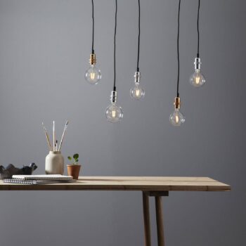 E14 objímka Fade s káblom, meď