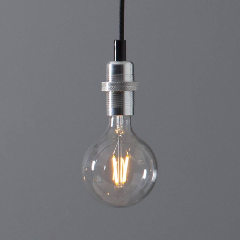 E14 objímka Fade s káblom striebornej farby E14 objímka Fade s káblom striebornej farby