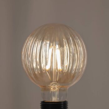 E27 3,8W LED G95 2 700K 340 lm ryhy jantárová 2 ks