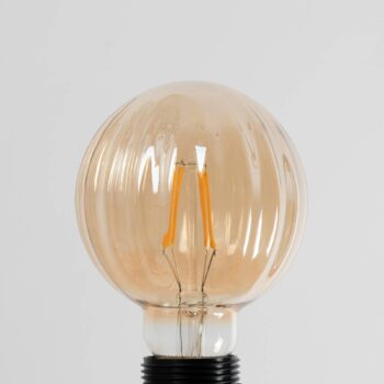 E27 3,8W LED G95 2 700K 340 lm ryhy jantárová 2 ks