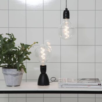 E27 objímka Glaze s káblom, sivá