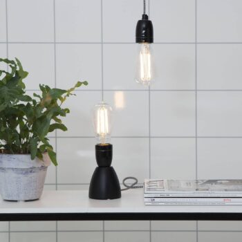 E27 objímka Glaze s káblom, sivá