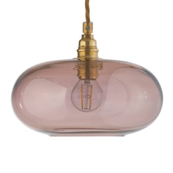 EBB & FLOW Horizon závesná lampa ružová-hnedá Ø 21