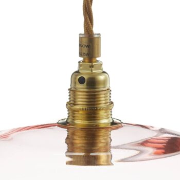 EBB & FLOW Horizon závesná lampa ružovo-zlatá Ø 21