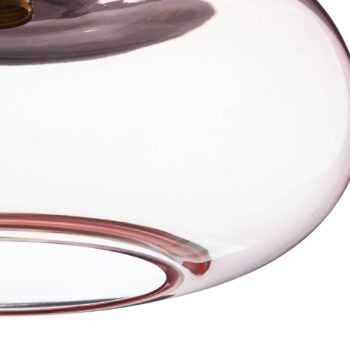 EBB & FLOW Horizon závesná lampa ružovo-zlatá Ø 36