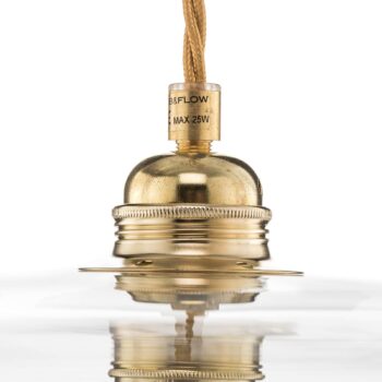 EBB & FLOW Horizon závesná lampa sklo číra Ø 36 cm