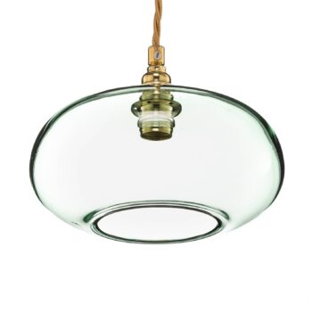 EBB & FLOW Horizon závesná lampa zelená Ø 21 cm