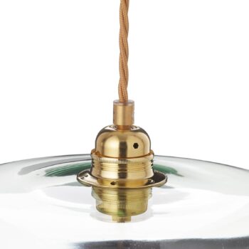 EBB & FLOW Horizon závesná lampa zlatá/dymová Ø 36