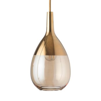 EBB & FLOW Lute S závesná lampa zlatá zlatá-dymová