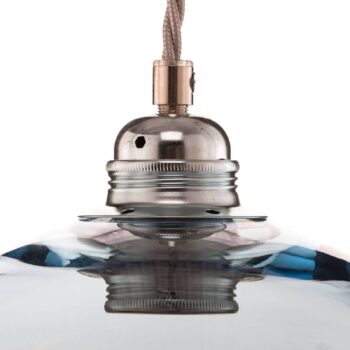 EBB & FLOW Rowan závesná lampa modrá striebro Ø 22