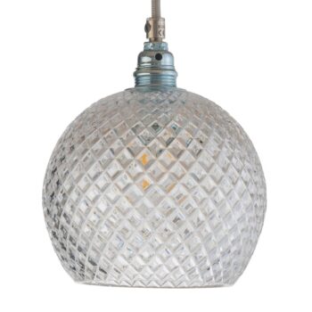 EBB & FLOW Rowan závesná lampa striebro Ø 15,5 cm