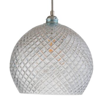 EBB & FLOW Rowan závesná lampa striebro Ø 28 cm