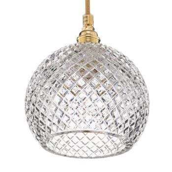 EBB & FLOW Rowan závesná lampa, zlatá Ø 15,5 cm