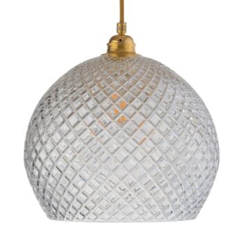 EBB & FLOW Rowan závesná lampa, zlatá Ø 28 cm