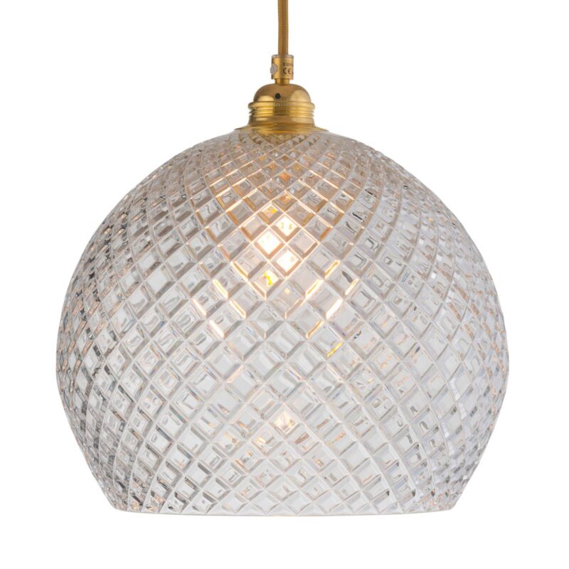 EBB & FLOW Rowan závesná lampa, zlatá Ø 28 cm EBB & FLOW Rowan závesná lampa, zlatá Ø 28 cm