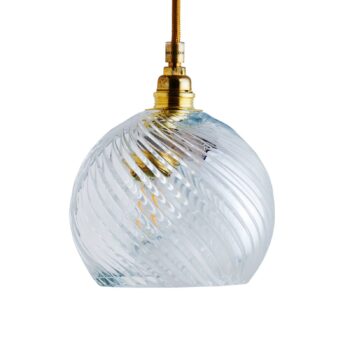 EBB & FLOW Rowan závesná lampa zlatá/kryštál Ø 15,5 cm