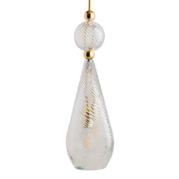 EBB & FLOW Smykke L gold crystal swirl