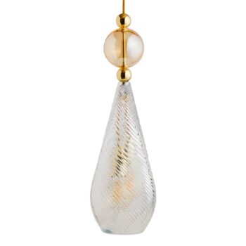 EBB & FLOW Smykke L gold crystal swirl gold-smoke