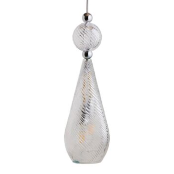 EBB & FLOW Smykke L silver crystal swirl