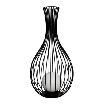 EGLO Fossombrone vonkajšia stojacia lampa, čierna