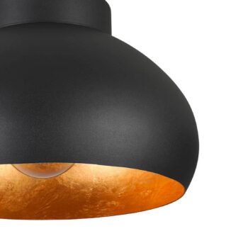 EGLO Mogano 2 stropné svietidlo Ø28cm čierna/zlatá