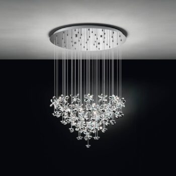 EGLO Stars Of Light LED závesné svietidlo Pianopoli chróm Ø 78 cm