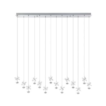 EGLO Stars Of Light LED závesné svietidlo Pianopoli chróm, dĺžka 140 cm