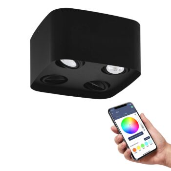 EGLO connect Caminales-Z LED downlight 4-plameňové