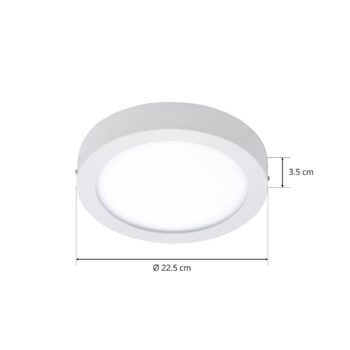 EGLO connect Fueva-C stropné okrúhle 22,5cm biele