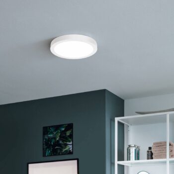 EGLO connect Fueva-Z stropné svietidlo, Ø 28,5 cm biela