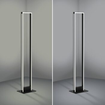 EGLO connect LED stojacia lampa Savilanas-Z, čierna, CCT