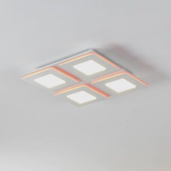 EGLO connect LED stropné svietidlo Padrogiano-Z 4 svetlá, 45 x 45 cm