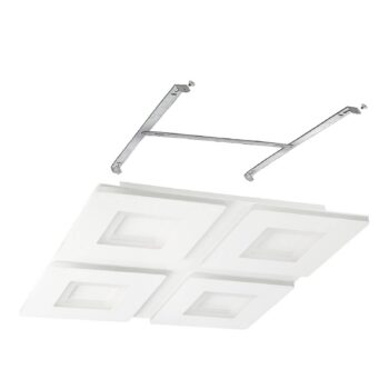 EGLO connect LED stropné svietidlo Padrogiano-Z 4 svetlá, 45 x 45 cm