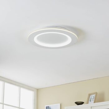 EGLO connect LED stropné svietidlo Padrogiano-Z, Ø 45 cm, biela