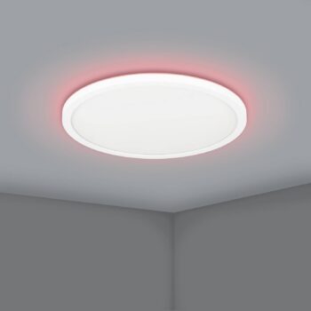 EGLO connect LED stropné svietidlo Rovito-Z, biele, Ø 30 cm